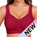 OEAK Jelly Bras Women Seamless Lift Bra Wireless Push up No Underwire Full Coverage plus Bras Comfort Supportive Sports T-Shirt Bra