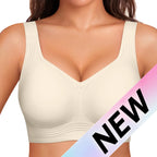 OEAK Jelly Bras Women Seamless Lift Bra Wireless Push up No Underwire Full Coverage plus Bras Comfort Supportive Sports T-Shirt Bra